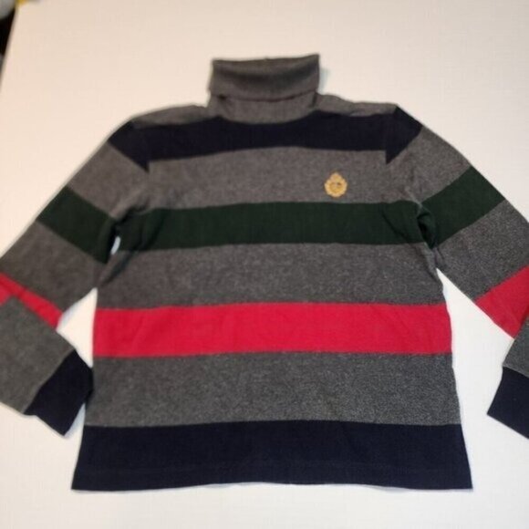 Lauren by Ralph Lauren size S Small women cotton turtleneck Embroidered logo - Picture 2 of 9